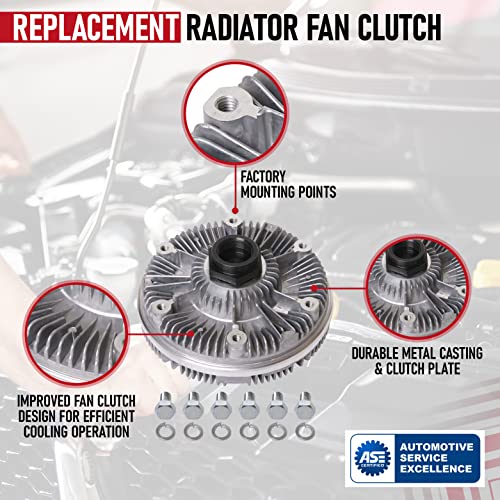 AA Ignition Replacement Radiator Fan Clutch - Compatible with Ford Vehicles - E-350 Econoline Club Wagon, F Super Duty, F-250, F59 - Replaces F5TZ8A616KB, 16337343, 2835-1993, 1994, 1995, 1996, 1997 - Image 4