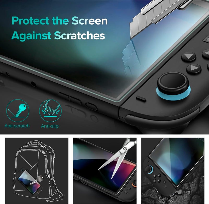 ivoler 3-Pack Screen Protector Tempered Glass for Nintendo Switch 2 Model 2025, Transparent HD Clear Anti-Scratch Screen Protector Skin Accessories Compatible with Nintendo Switch 2, [7.9 inch] - Image 5
