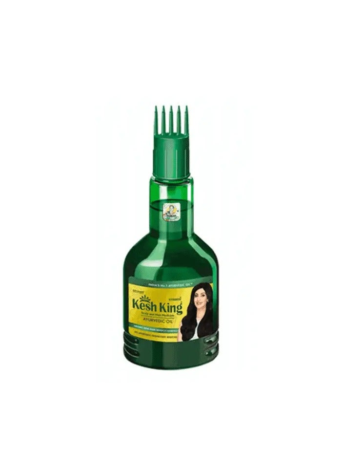 كيش كينج زيت طب الأيورفيدا لفروة الرأس والشعر أخضر 100 مل - Image 1