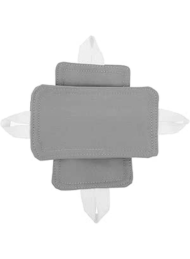 Soundproof Door Latch Cover 2 Pieces Gray for Bedroom Nursery and Office - Image 1