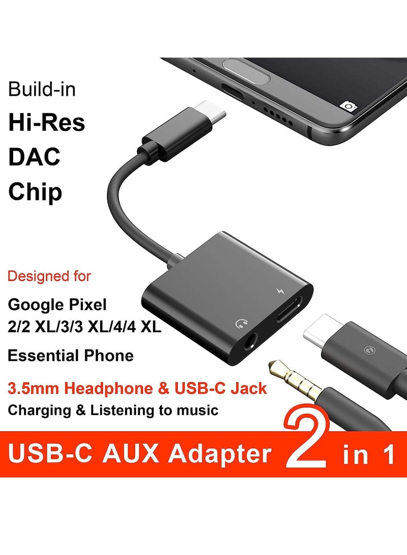 USB C to 3.5mm Headphone Adapter,60W Fast Charge,ivoros Type C Audio Jack Earphone Aux Converter,Work for iPad Pro/Air 4,Samsung Galaxy S21/S20/FE 5G - Image 3