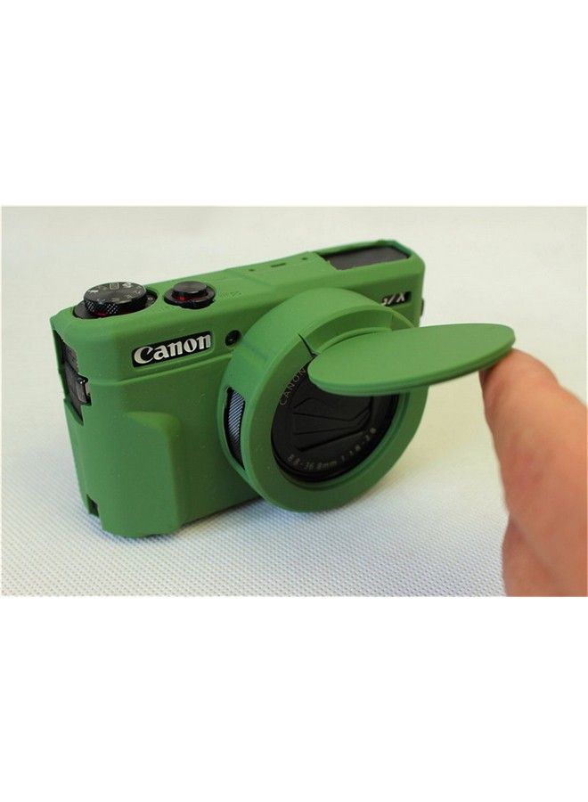 BolinUS G7 X Mark Ii Case Bolinus Fullbody Ultrathin Lightweight Rubber Soft Silicone Case Bag Cover For Canon Powershot G7 X Mark Ii Green - Image 4