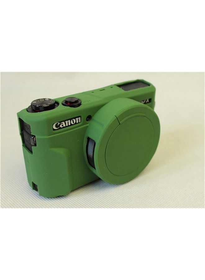 BolinUS G7 X Mark Ii Case Bolinus Fullbody Ultrathin Lightweight Rubber Soft Silicone Case Bag Cover For Canon Powershot G7 X Mark Ii Green - Image 5