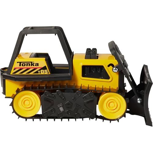 Tonka Steel Bulldozer Vehicle, Yellow - Image 3