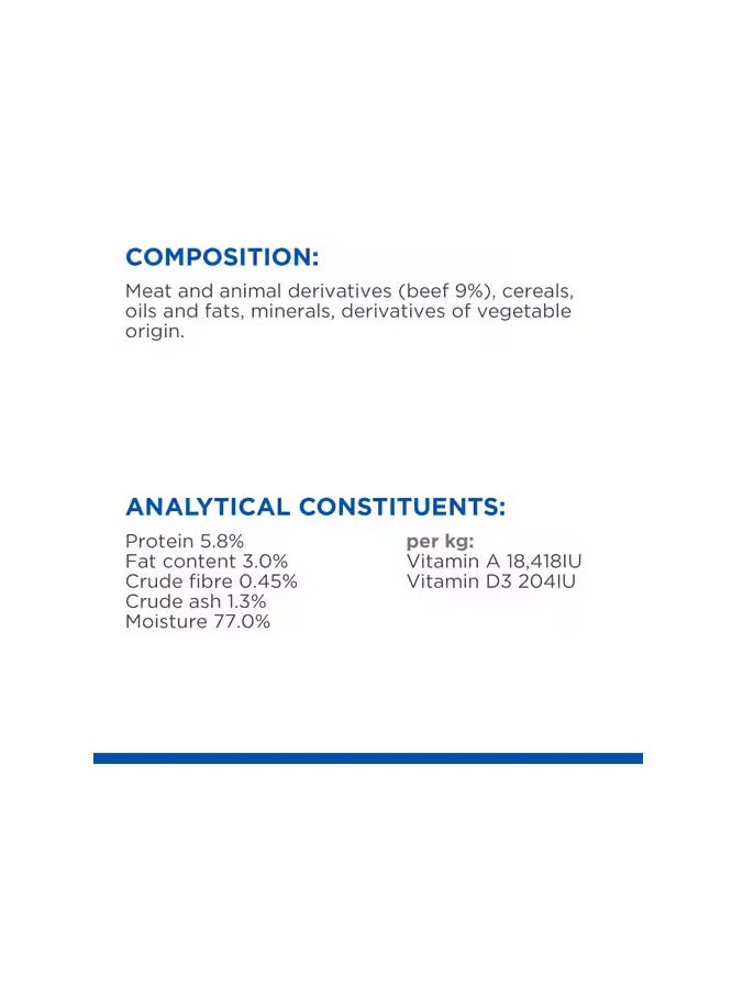 Hill's خطة العلوم للبالغين مع لحم البقر طعام رطب للكلاب - Image 4