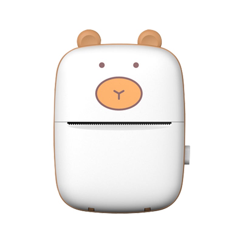 Mini Pocket Photo Printer Portable Mobile Thermal Printing Machine All in One 203DPI Wireless BT Connection for Picture Lable DIY Handcraft List Meno Notes Journal Receipt Paper Instant Printer Sticker with 1 Roll Thermal Paper 57*30mm Study Work Off - Image 1