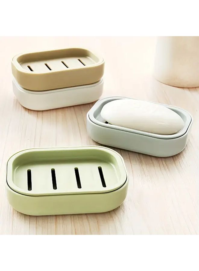 Blue Plastic Soap Dish With Automatic Drainage For Bathroom And Kitchen - Image 1