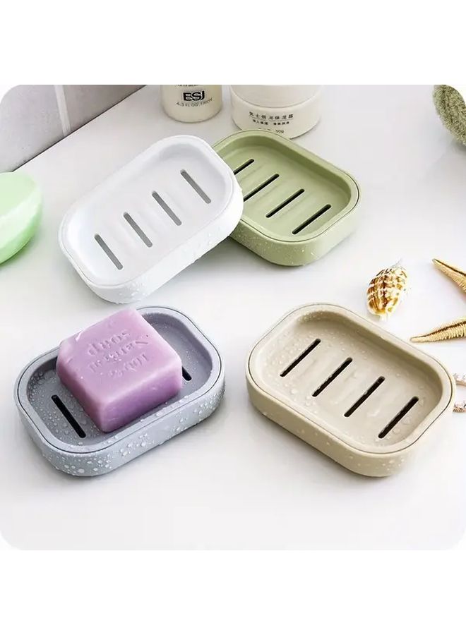 Blue Plastic Soap Dish With Automatic Drainage For Bathroom And Kitchen - Image 2