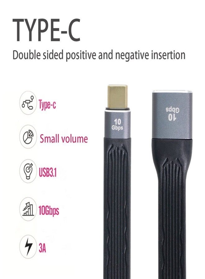 chenyang USB 3.0 Type A Female to USB-C USB 3.1 Type C Male Host OTG Flat Slim FPC Data Cable for Laptop & Phone - Image 3