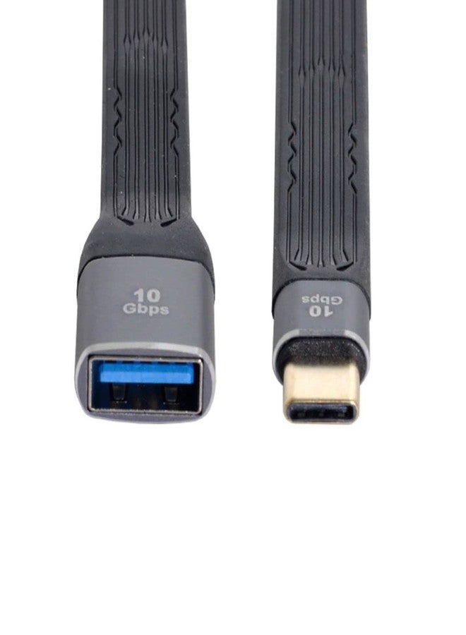 chenyang USB 3.0 Type A Female to USB-C USB 3.1 Type C Male Host OTG Flat Slim FPC Data Cable for Laptop & Phone - Image 1