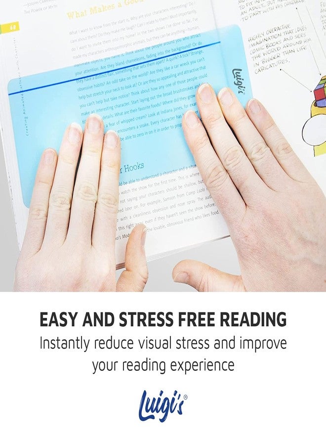 Luigi's SB Education 10 x Dyslexia Reading Tools for kids with Coloured Overlays | Guided reading strips for Dyslexia, Irlen Syndrome, ADHD and Visual Stress | Perfect Reading Trackers for kids - Image 4