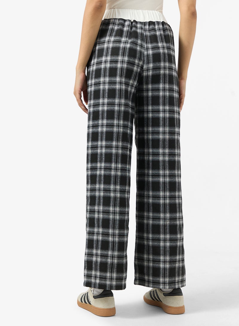 Ginger Pullon Plaid Wide Leg Pants - Image 3