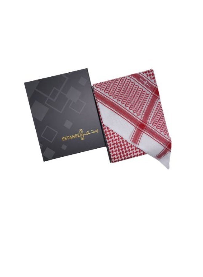 Estaneel Men's red estaneel shemagh 310R - Image 1