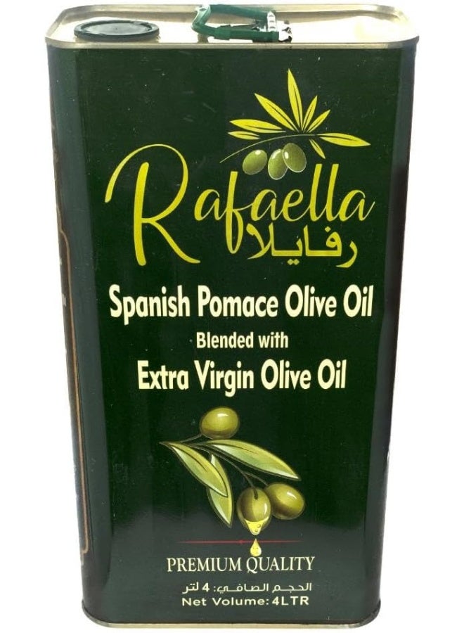 Rafaella Spanish Pomace Olive Oil Blended with Extra Virgin Olive Oil Tin 4Ltr - Image 2