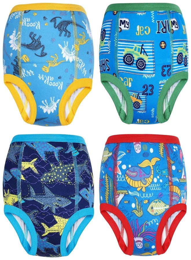 MooMoo Baby Absorbent Training Underwear 4 Packs Toddler Potty Training Pants for Boys and Girls-Cotton 6T - Image 1