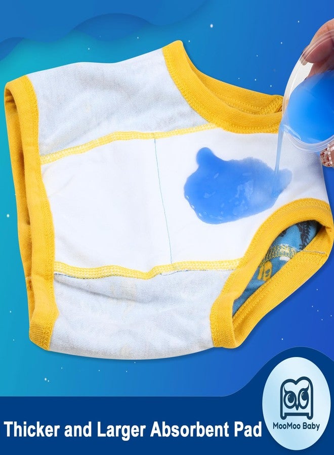 MooMoo Baby Absorbent Training Underwear 4 Packs Toddler Potty Training Pants for Boys and Girls-Cotton 6T - Image 5