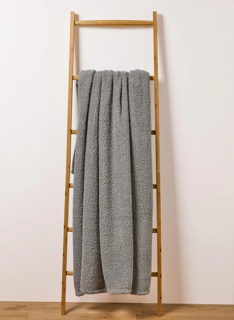 ماتلان Grey Teddy Throw
