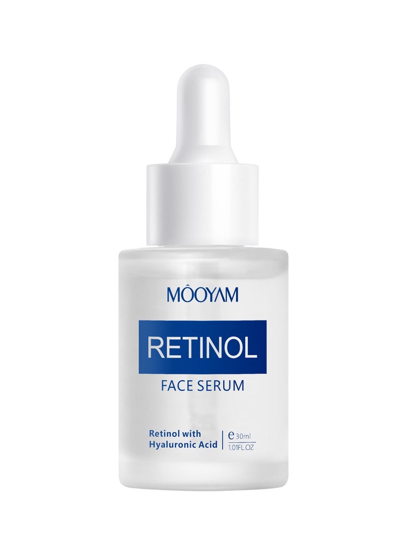 MOOYAM Retinol Face Serum with Hyaluronic Acid Anti Aging Retinol Serum for Skin Repair, Brighten Your Look, Fine Line and Wrinkles for Dull and Dry Skin 30ml - Image 4