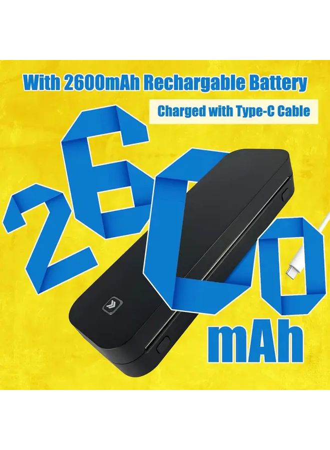 MARKLIFE D210 Mini A4 Thermal Printer White Portable Wireless USB Battery Powered - Image 4