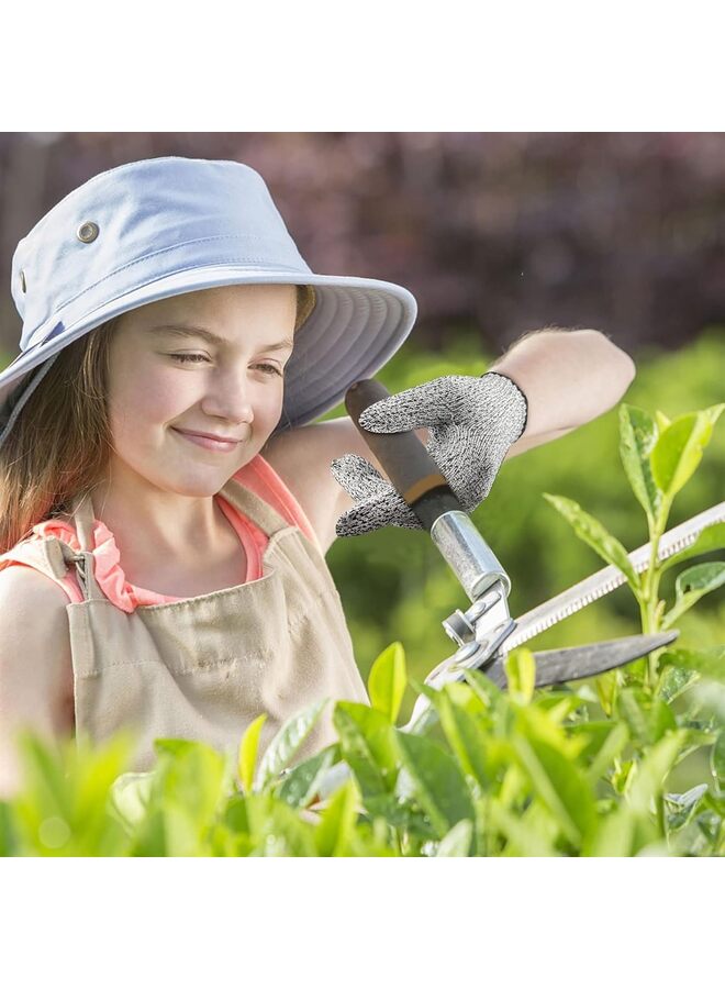 Cutting Gloves Cut Resistant Safe Gloves for Cooking,Whittling,DIY High Performance Level 5 Protection, Food Grade (Color : 0007-grey-L) - Image 2