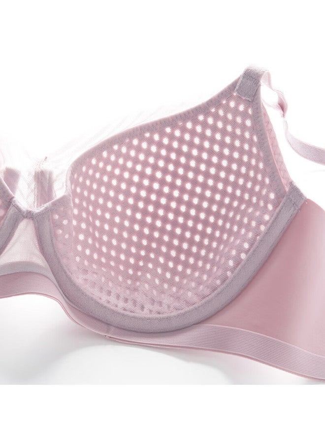 Embry Form Song Yi Same Style Wind Nest Cup Thin Slimming Bra Women's Underwear Ebw0457 Lotus Color Lav 75b - Image 4