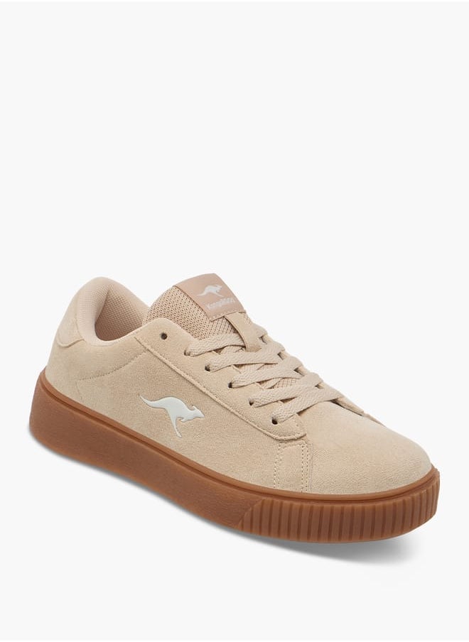 kangaROOS Women's Logo Detail Sports Shoes with Lace-Up Closure  - Image 1