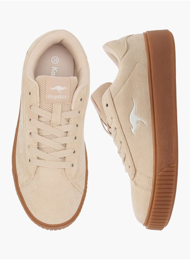 kangaROOS Women's Logo Detail Sports Shoes with Lace-Up Closure  - Image 2