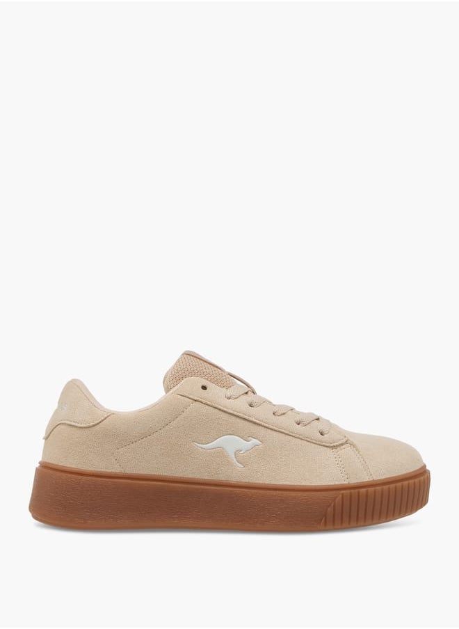 kangaROOS Women's Logo Detail Sports Shoes with Lace-Up Closure  - Image 3