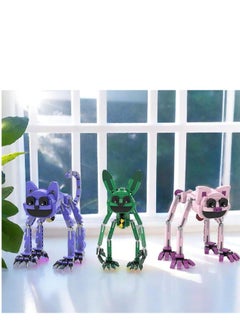 XiuWoo New Funny Smiling Critters Building Block Set Smiling Critters Toys,Game Model Toys Ideas Collectible Building Bricks Birthday Gift For Kids 8pcs set  - Image 5