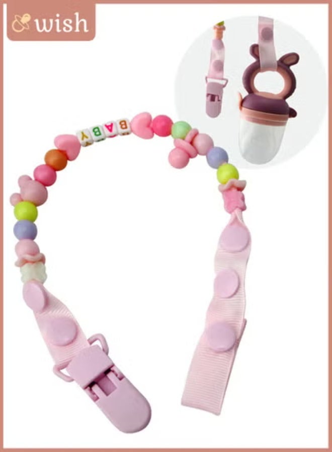 Wish Baby Pacifier Clip Pacifier Holder Clip with Convenient Hook Loop - Image 4