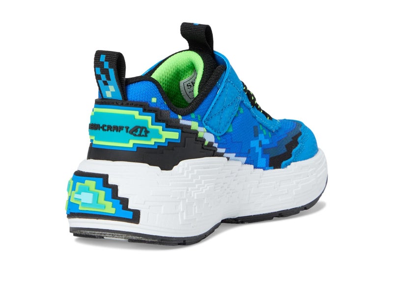 SKECHERS Boy's Mega-Craft 4K Sneaker, Blue/Lime, 1 Little Kid - Image 5