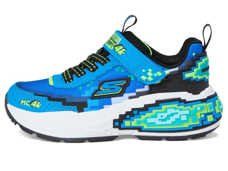 SKECHERS Boy's Mega-Craft 4K Sneaker, Blue/Lime, 1 Little Kid - Image 4