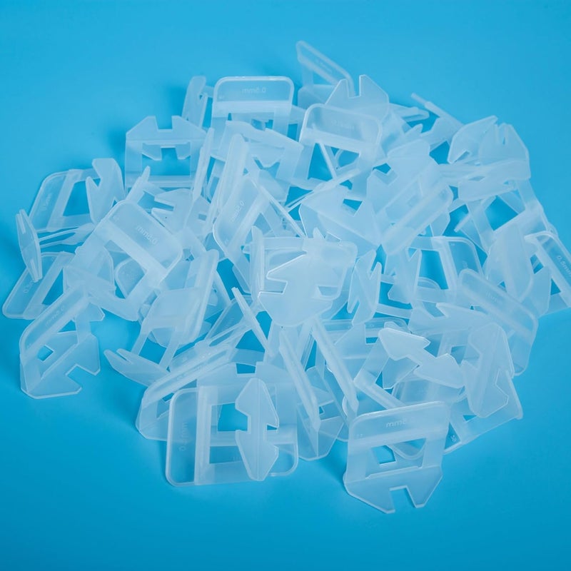 Zaptec Plastic Tile Levelling Spacer Clips 0.5 MM (100 Pcs) For Removing Lippage Unevenness During Tile Laying In Both Floor & Walls - Image 1
