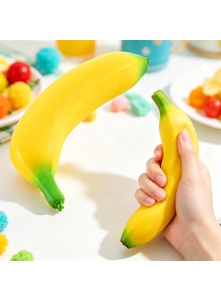 Peanut Squishy, Banana Squishy, 2026 New Slow Rising Stress Relief, Realistic Shaped Squeezes Balls, Adult Office Soft Cute Fruit Anxiety Relief Dough Decompression Gift (2pc) - view 2