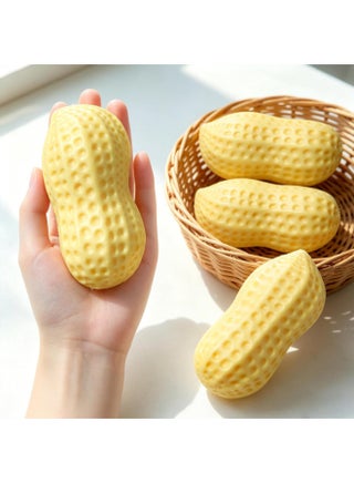 Peanut Squishy, Banana Squishy, 2026 New Slow Rising Stress Relief, Realistic Shaped Squeezes Balls, Adult Office Soft Cute Fruit Anxiety Relief Dough Decompression Gift (2pc) - view 4