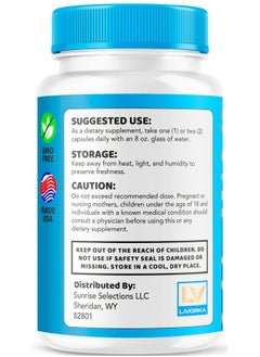 LIVORKA (3 Pack) Liv Pure, Liv Pure Reviews, Liv Pure Pills, Liv Pure Pills Reviews, Livpure, Liv Pure Capsules Liver, LivPure Pill Now in Capsules, 180 Capsules for 90 Day.  - Image 4
