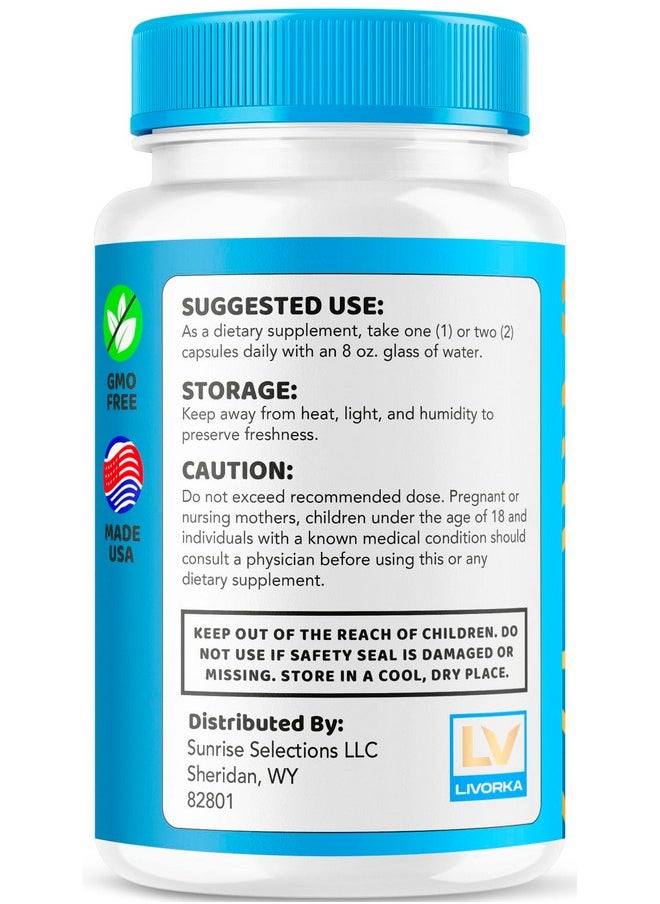 LIVORKA (3 Pack) Liv Pure, Liv Pure Reviews, Liv Pure Pills, Liv Pure Pills Reviews, Livpure, Liv Pure Capsules Liver, LivPure Pill Now in Capsules, 180 Capsules for 90 Day.  - Image 4