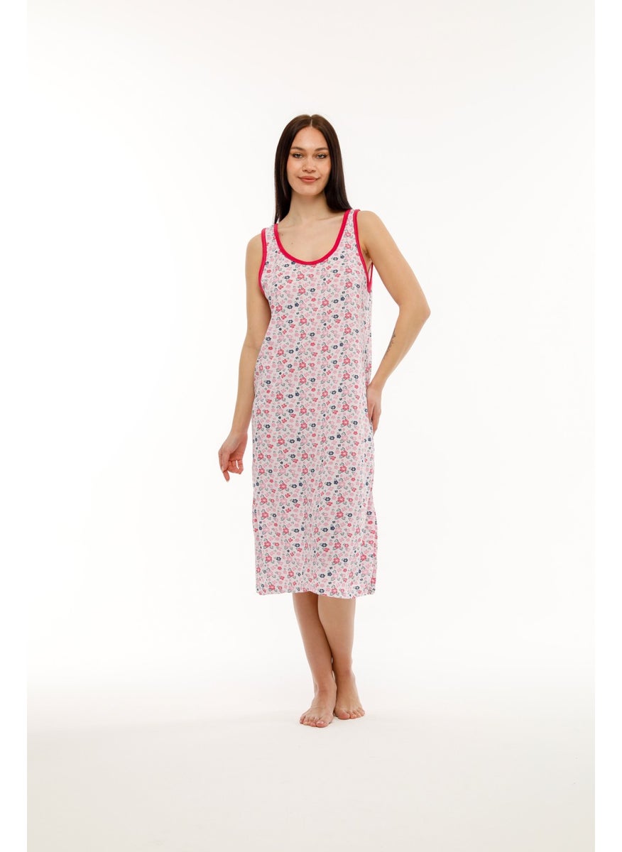 Seva Thick Strap Cotton Combed Fabric Comfortable Fit Nightgown  - Image 2