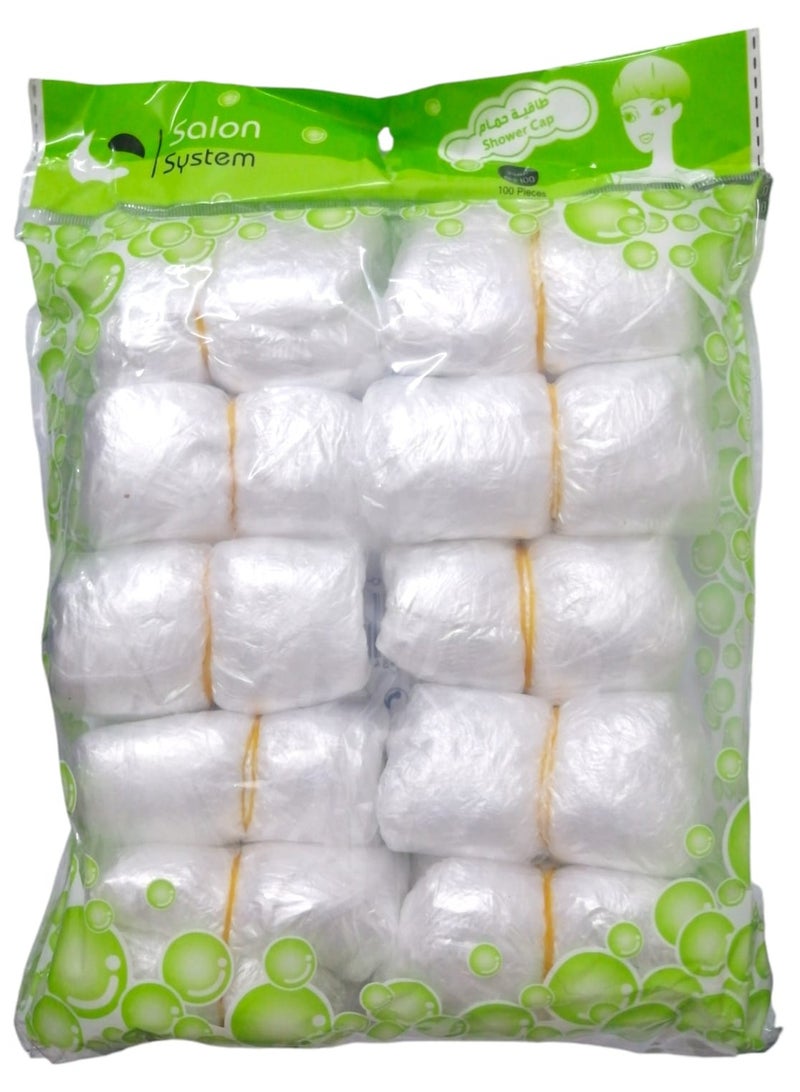 صالون سيستيم قبعة استحمام 100 قطعة