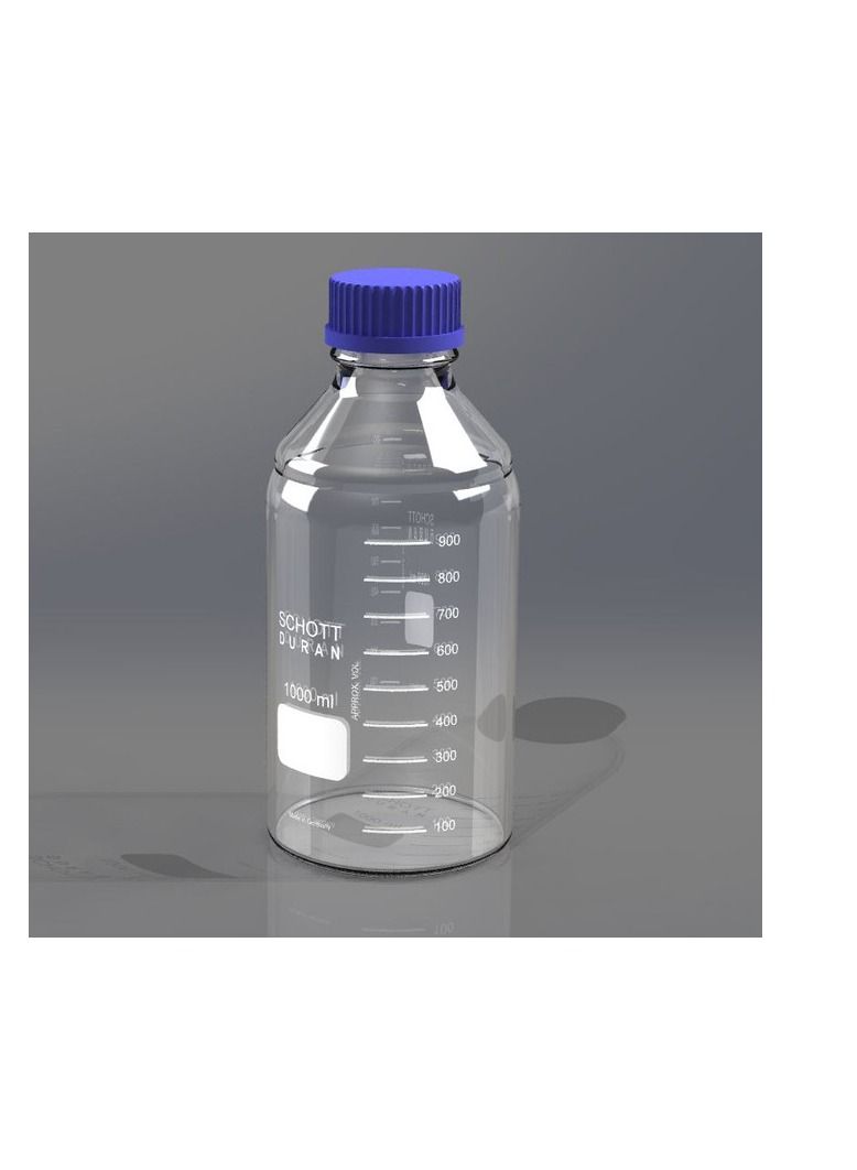 PARO OUD DURAN® Original Laboratory Bottle I 1000ML I clear Bottle I  Screw Cap I  - Image 2