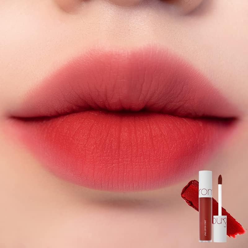 rom&nd] Zero Velvet Tint 03 PERSIRED مات مخملي، طويل الأمد، مقاوم للبقع، حبر مات فائق الثبات، لمسة حريرية، جمال طبيعي | تنت شفاه للاستخدام اليومي، الجمال الكوري | 5.5 غرام / 0.2 أونصة - Image 2