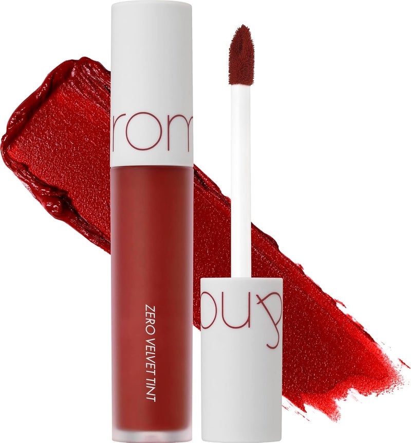 rom&nd] Zero Velvet Tint 03 PERSIRED مات مخملي، طويل الأمد، مقاوم للبقع، حبر مات فائق الثبات، لمسة حريرية، جمال طبيعي | تنت شفاه للاستخدام اليومي، الجمال الكوري | 5.5 غرام / 0.2 أونصة - Image 1