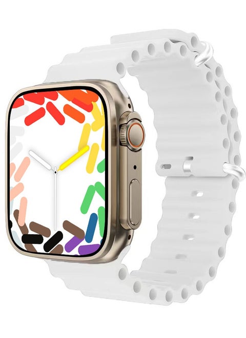 X11 Ultra 2 GS Smart Watch, 2.1" Large Display Voice Assistance Smart Watch, 150mah Battery Bluetooth Smart Watch With Multi Sports Mode, Wireless Charging Full Touch Wrist Watch, (White)