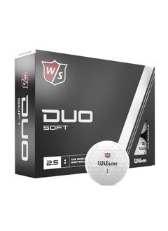 Wilson Duo Soft White Golf Balls (12-Pack) – Ultra-Soft, Low Compression Golf Balls for Maximum Distance & Control – Ideal for All Skill Levels  - Image 1