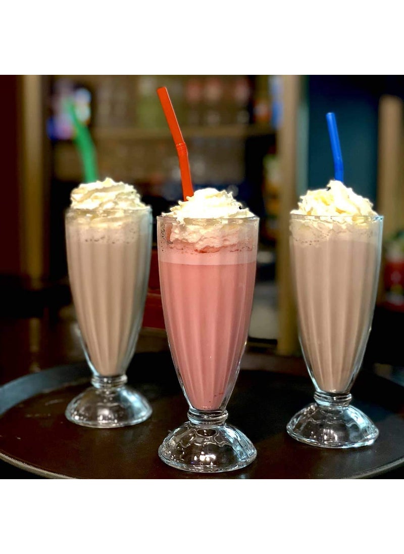 MD MD webline Falooda Glass Set Glassware Juice Glass, Milkshake Falooda Glass Mugs 350 ml (Set of 6)  - Image 3