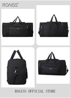 roaiss Large-Capacity Shoulder Bag Outdoor Sports Portable Clothing Storage Bag Can Be Folded for Short Trips  - Image 4