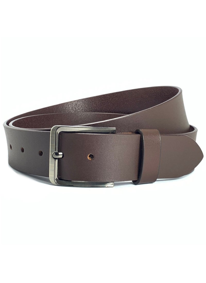 Classic Milano Classic Milano Genuine Leather Belt Men - Semi-Casual Men's Belts & Party Wear Belt, Casual Outfits, Gifts - Black & Brown Men’s Leather Belt for Men  - Image 1
