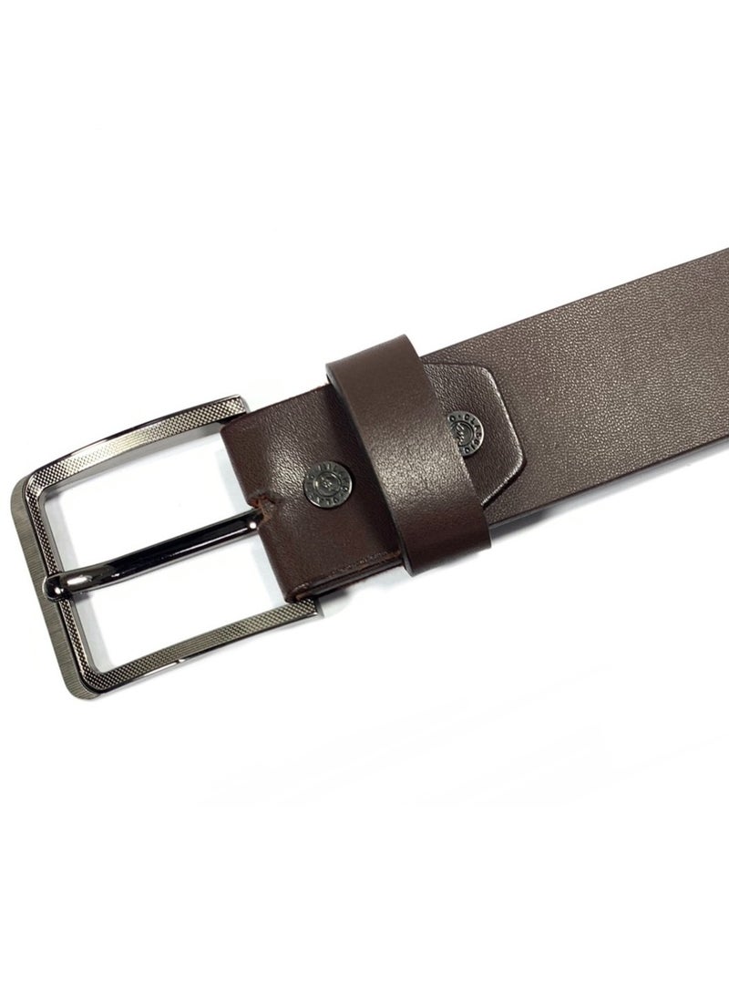 Classic Milano Classic Milano Genuine Leather Belt Men - Semi-Casual Men's Belts & Party Wear Belt, Casual Outfits, Gifts - Black & Brown Men’s Leather Belt for Men  - Image 3
