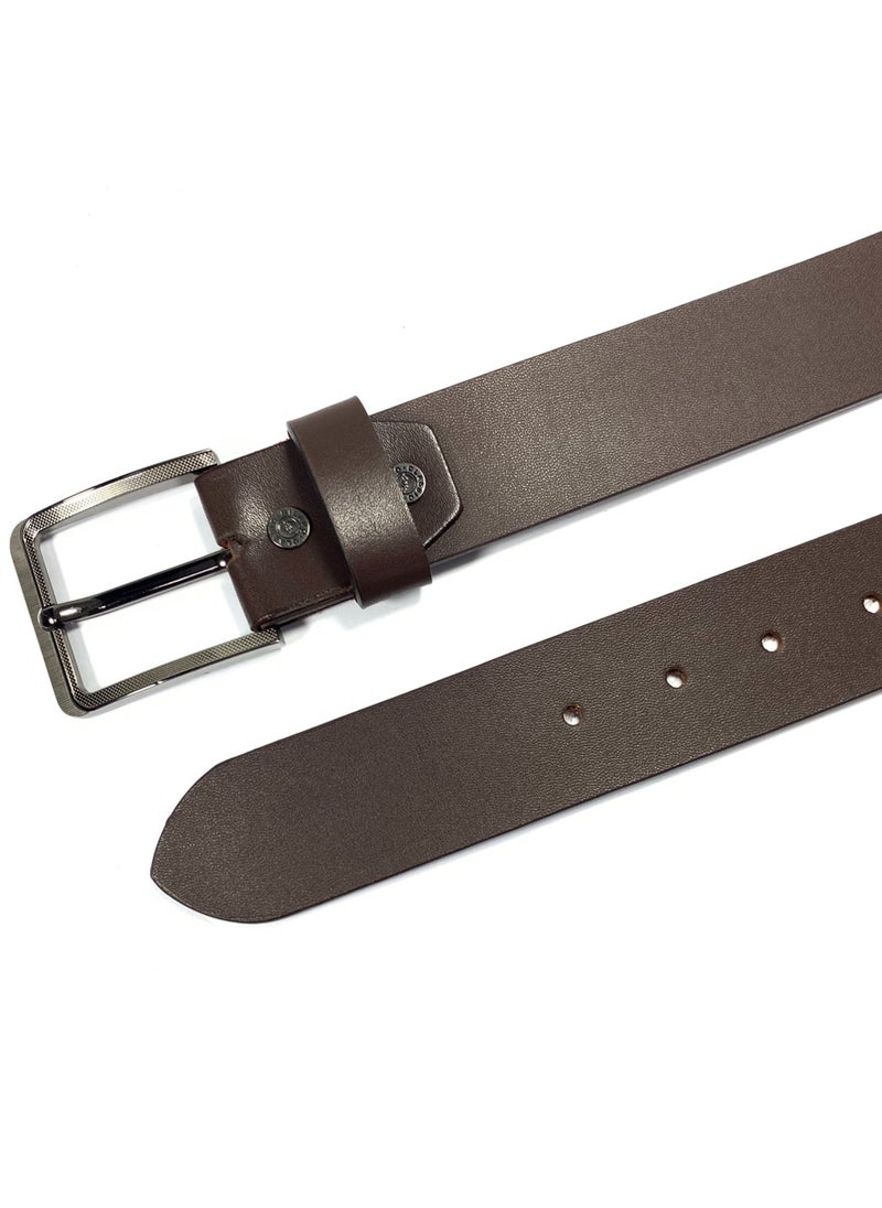 Classic Milano Classic Milano Genuine Leather Belt Men - Semi-Casual Men's Belts & Party Wear Belt, Casual Outfits, Gifts - Black & Brown Men’s Leather Belt for Men  - Image 2