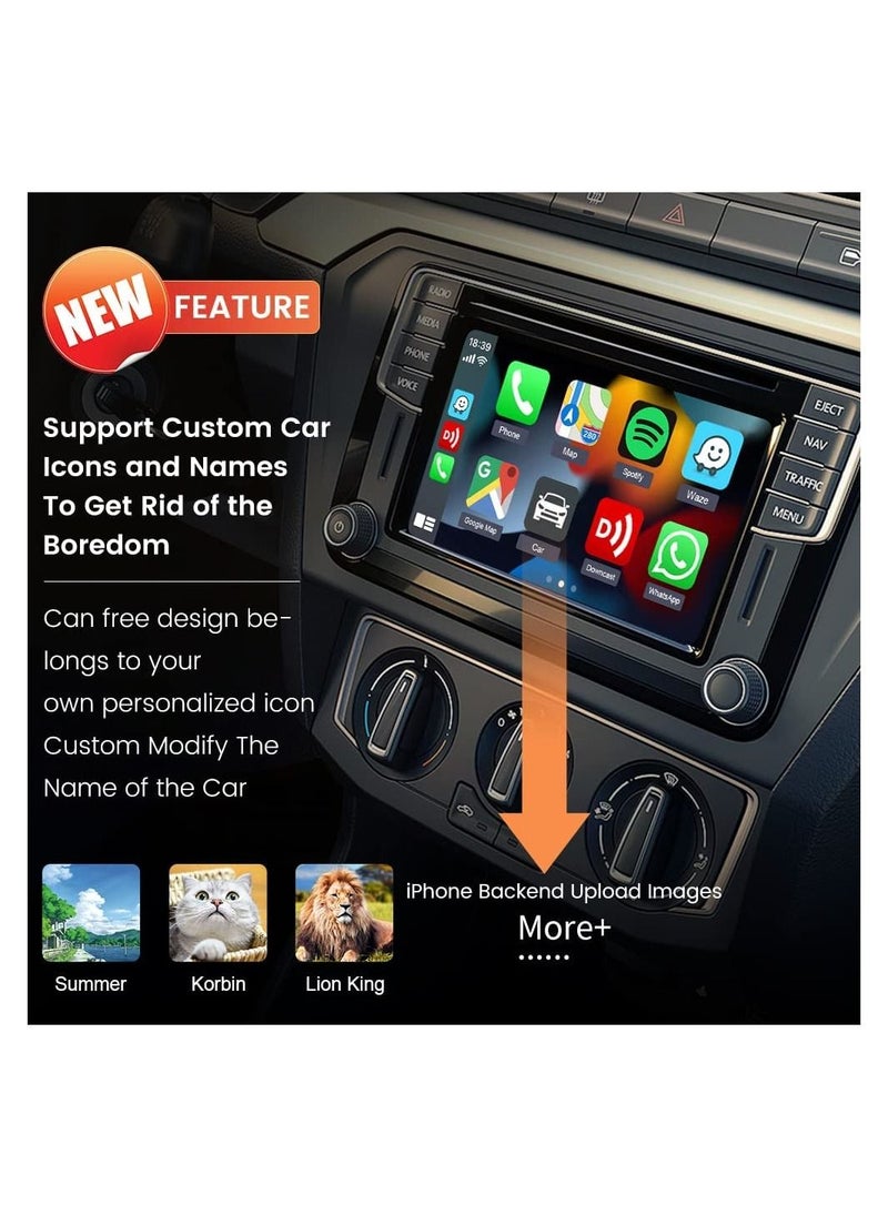 Carlinkit CarPlay Android Auto Adapter 4.0 Wired To Wireless Newest Dongle 10s Auto Connect OTA Online Upgrade Built in GPS Compatible With Factory Wired CarPlay Car